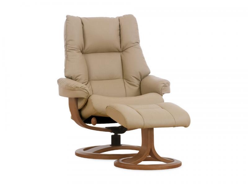 IMG Nordic 60 Chair with Footstool (Large) Prime Leather VIP